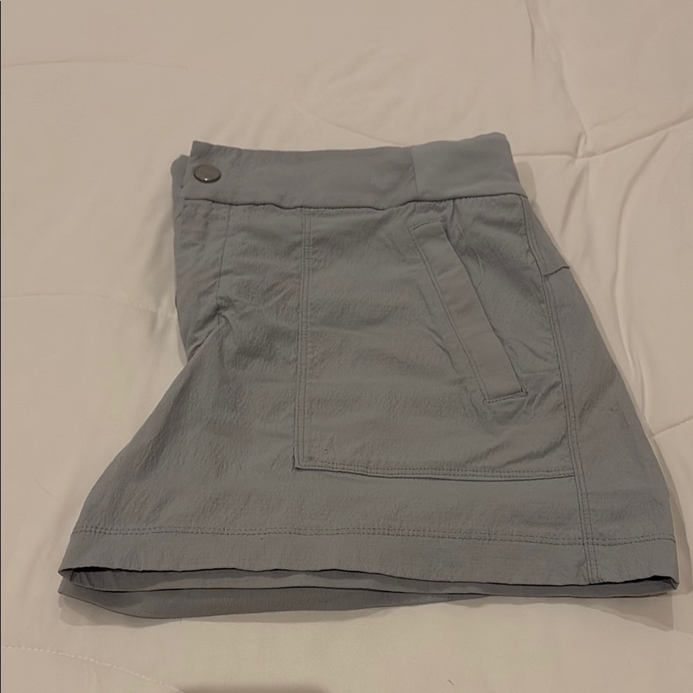 Athleta Gray Cargo Shorts Lightweight Casual - Picture 2 of 3